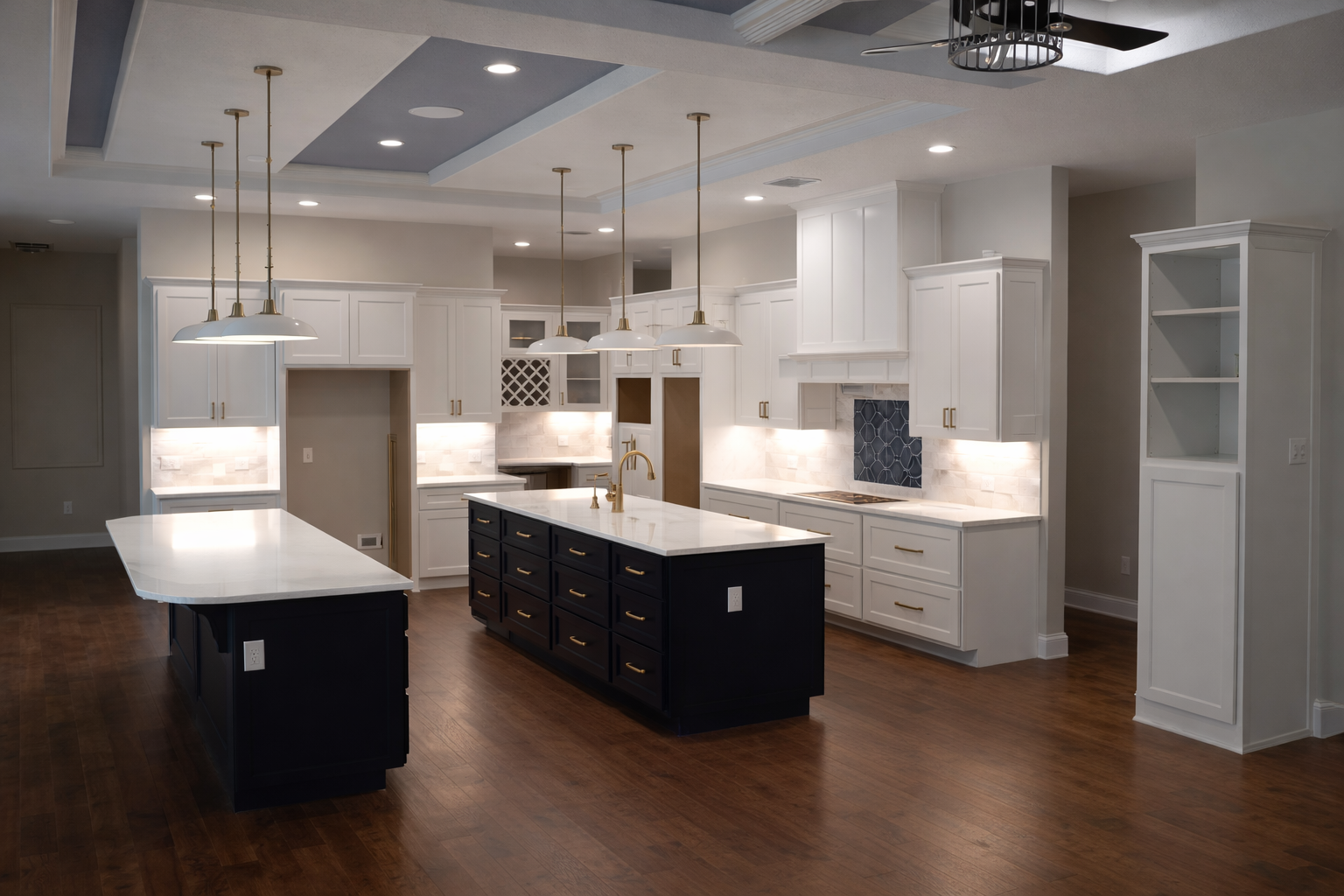 cocina blanca y negro